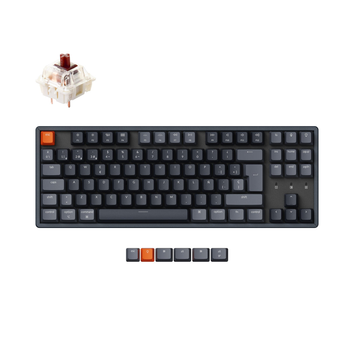 Keychron K8 Wireless Mechanical Keyboard (Spanish ISO - ES Layout)