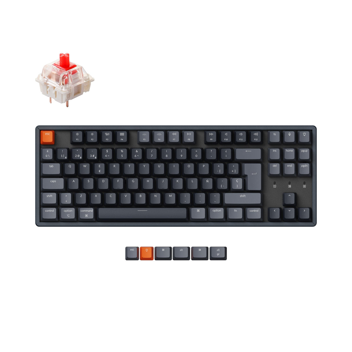 Keychron K8 Wireless Mechanical Keyboard (Spanish ISO - ES Layout)