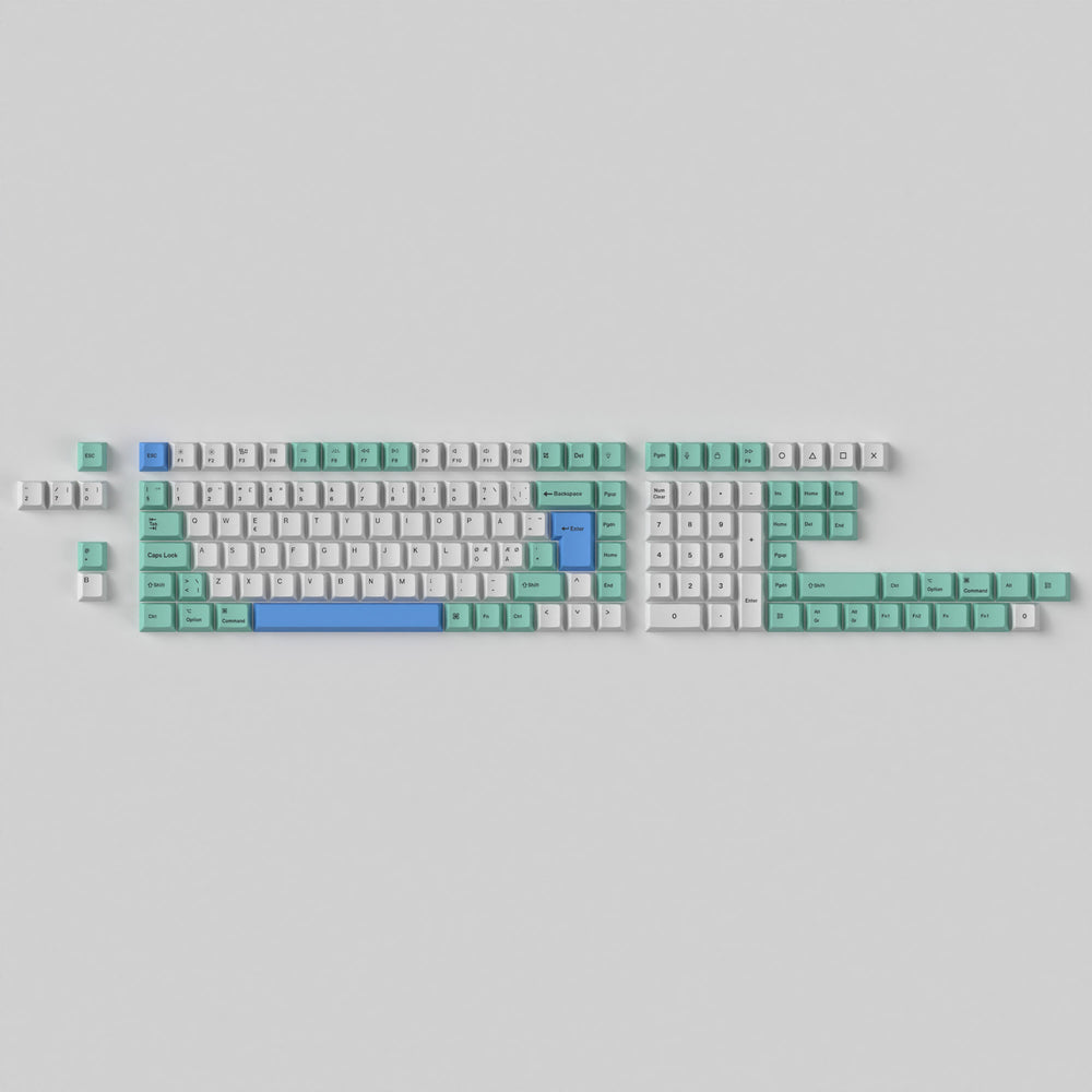 ISO Cherry Profile Dye-Sub PBT Full Set Keycap Set - Iceberg