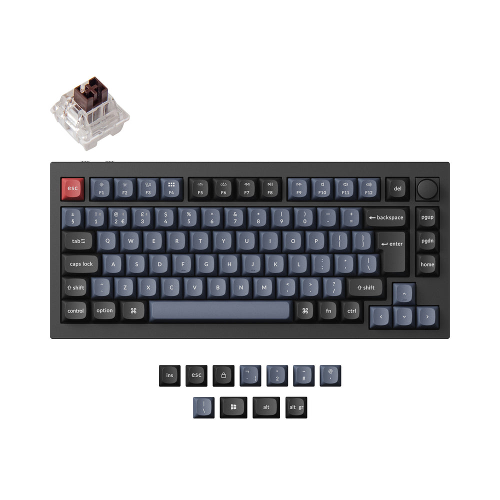 Keychron Q1 Pro QMK/VIA Wireless Custom Mechanical Keyboard ISO Layout Collection