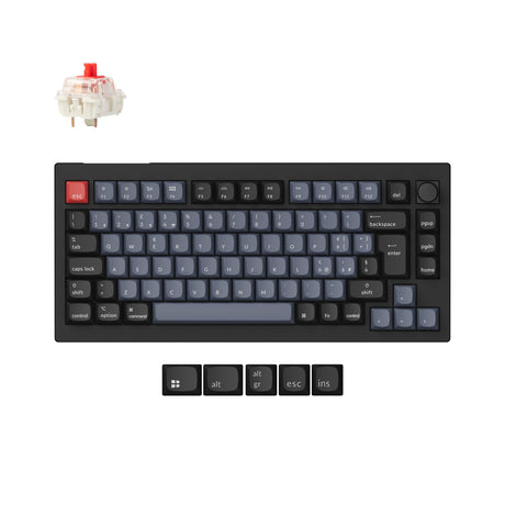 Keychron V1 Max QMK Wireless Custom Mechanical Keyboard ISO Layout Collection