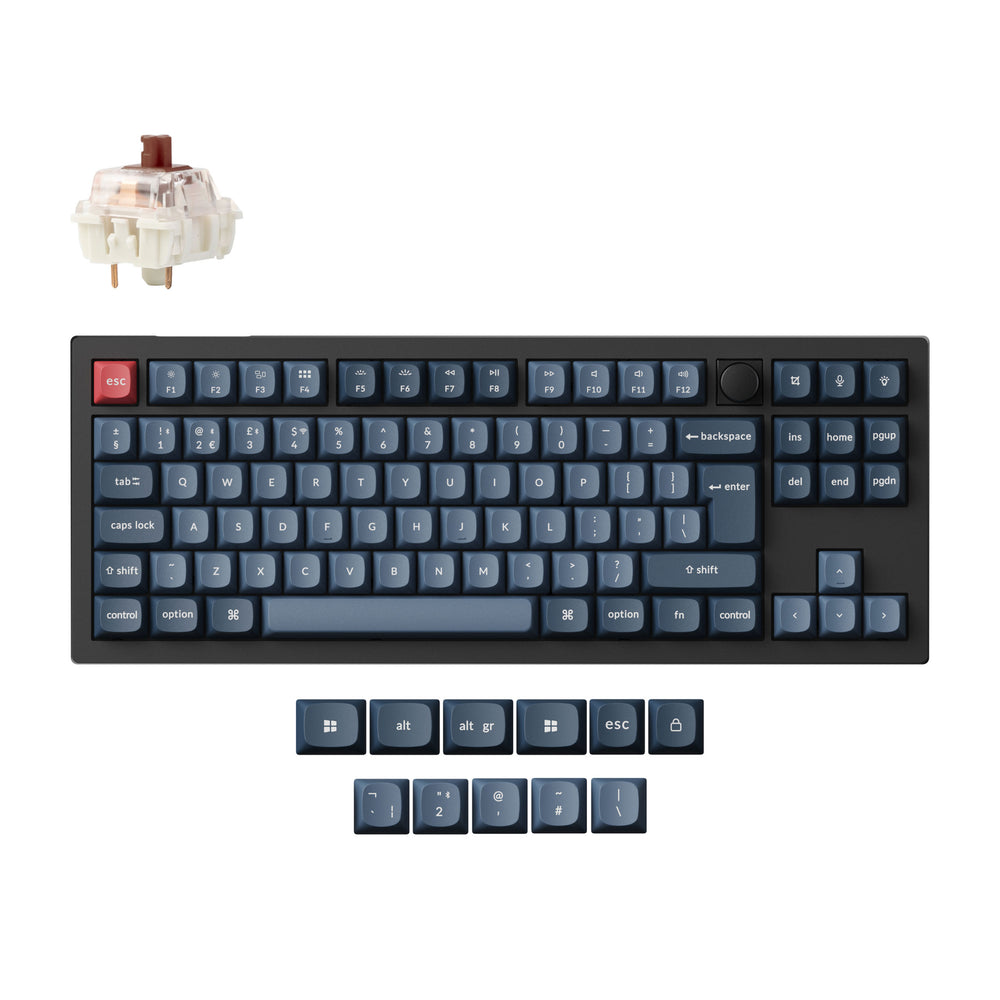 Keychron V3 Max QMK/VIA Wireless Custom Mechanical Keyboard ISO Layout Collection