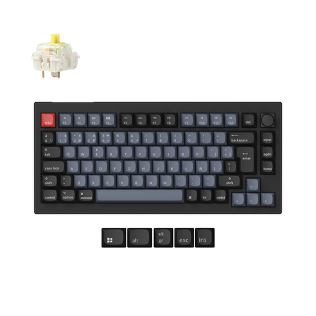 Keychron V1 Max QMK Wireless Custom Mechanical Keyboard ISO Layout Collection