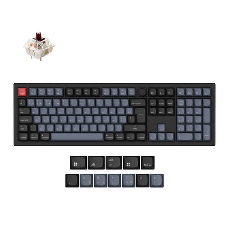 Keychron V6 Max QMK Wireless Custom Mechanical Keyboard ISO Layout Collection