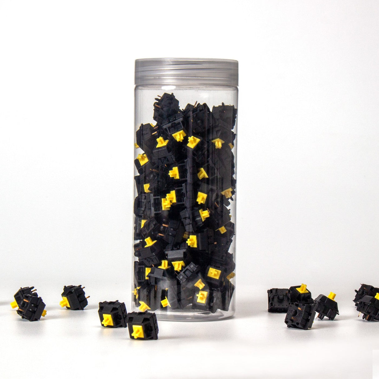 Gateron KS-3X Full Black Yellow Switch Set