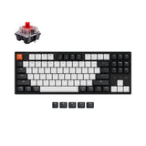 Keychron c1 hot swappable wired wireless mechanical keyboard tenkeyless layout for Mac Windows non backlight Keychron switch red