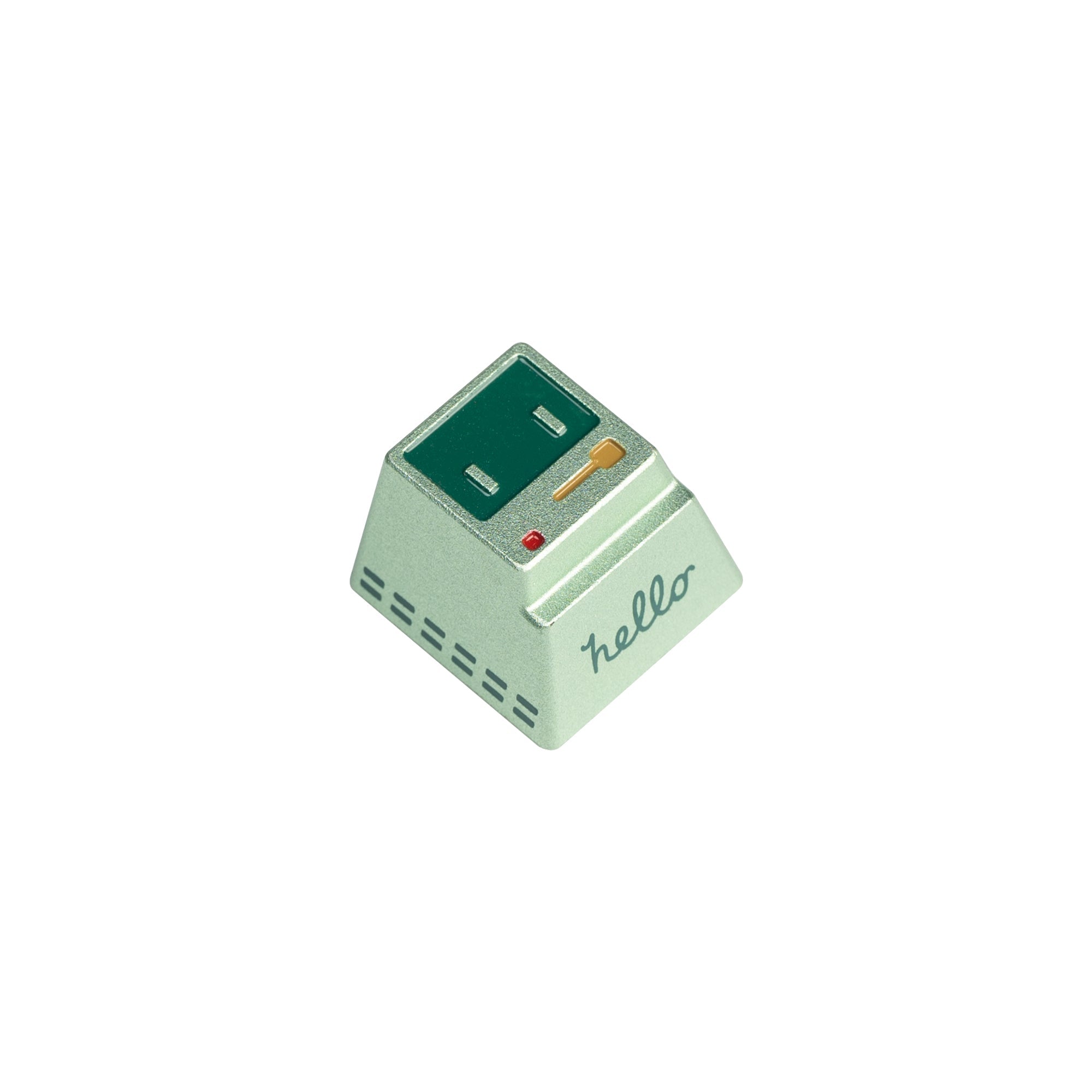 Keychron Cute Computer Aluminum Alloy Artisan Keycap-Green