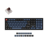 Keychron K10 Pro QMK VIA custom mechanical keyboard 100 percent layout Mac Windows Linux hot-swappable Keychron K Pro switch brown ISO German layout