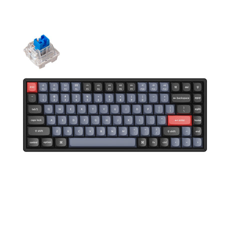 Keychron K2 Pro QMK/VIA Wireless Mechanical Keyboard for Mac Windows RGB Aluminum frame PBT keycaps PCB screw-in stabilizer hot-swappable blue switch