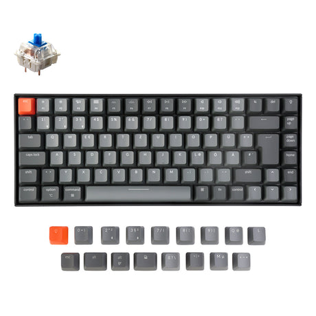 Keychron K2 Wireless Mechanical Keyboard (German ISO-DE Layout) - Version 2