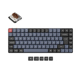 Keychron K3 Pro QMK VIA low profile custom mechanical keyboard 75 percent layout PBT Keycaps hot-swappable Keychron K Pro switch brown ISO German layout