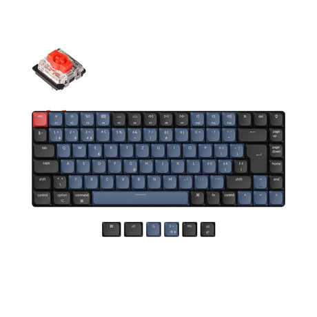 Keychron K3 Pro QMK/VIA ultra-slim custom mechanical keyboard 75 percent layout for Mac Windows Linux low-profile Gateron red ISO Swiss layout