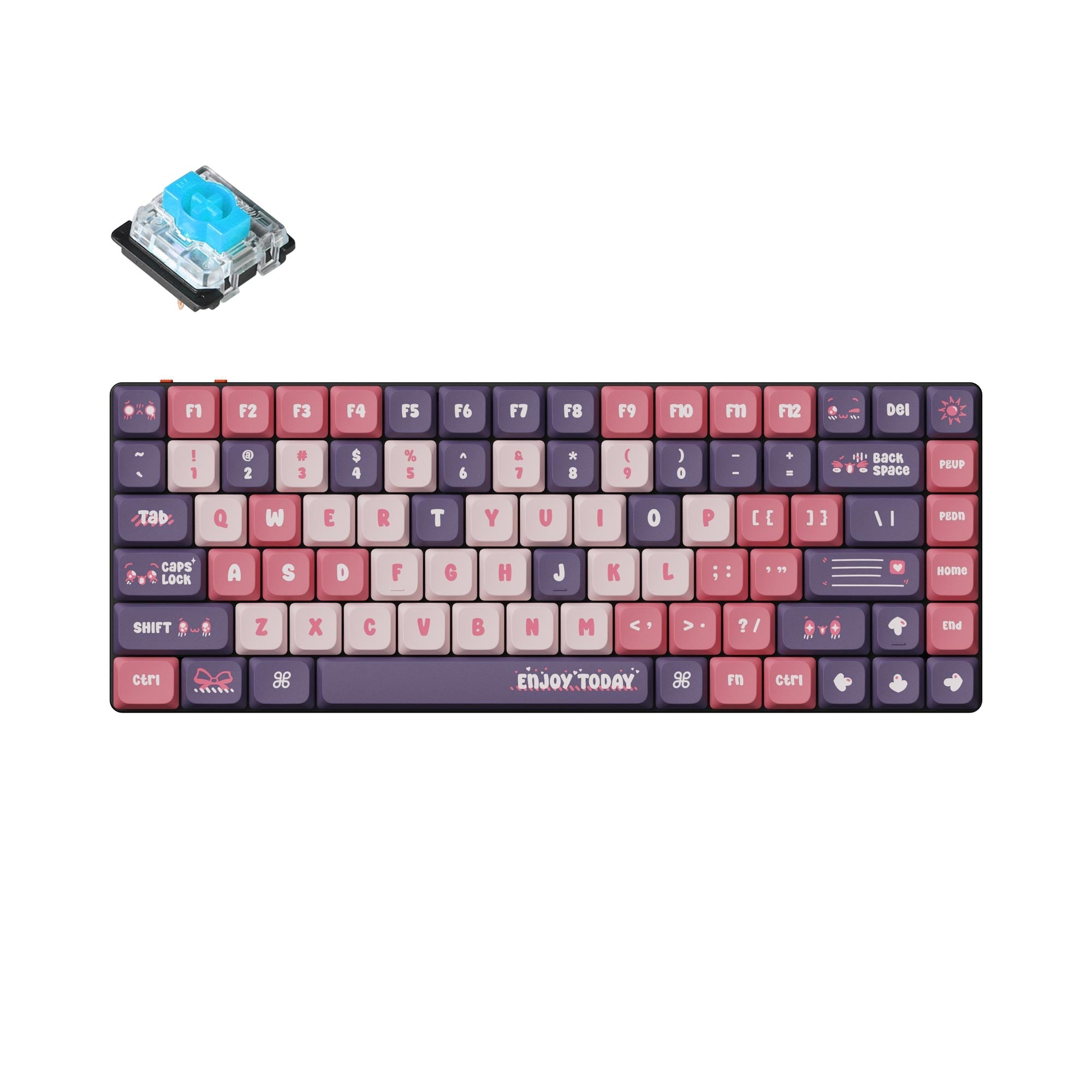 Keychron K3 Pro QMK/VIA ultra-slim custom mechanical keyboard 75% layout special edition for Mac Windows Linux low-profile Gateron blue