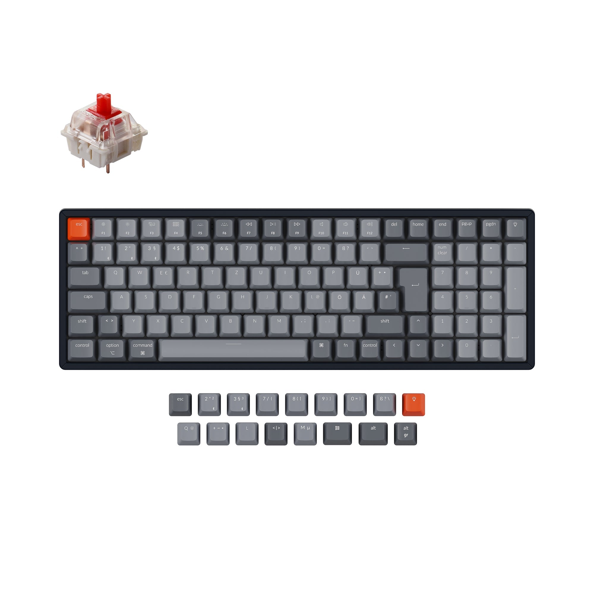 Keychron K4 Wireless Mechanical Keyboard (German ISO-DE Layout) - Version 2