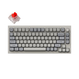 Keychron Q1 QMK VIA custom mechanical keyboard 75 percent full aluminum knob Mac Windows RGB backlight hot swappable Special Edition Retro Keychron K Pro red switch