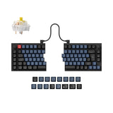 Keychron Q11 QMK/VIA 75% split custom mechanical keyboard full aluminum black frame for Mac Window Linux Keychron K Pro switch banana ISO German layout