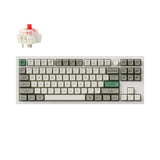 Keychron Q3 Max QMK VIA Wireless Custom Mechanical Keyboard 80% Layout Aluminum White Fully Assembled Knob for Mac Windows Linux Gateron Jupiter Red