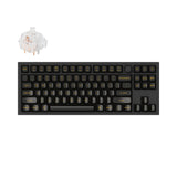 Keychron Q3 QMK VIA custom mechanical keyboard tenkeyless layout aluminum knob transparent black for mac windows hot swappable Kailh clione limacina switch