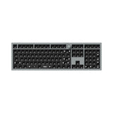 Keychron Q6 Pro QMK/VIA wireless custom mechanical keyboard 100 percent layout full aluminum grey frame for Mac WIndows Linux with RGB backlight and hot-swappable barebone