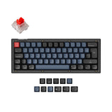 Keychron V4 QMK/VIA Custom Mechanical Keyboard 60 Percent French ISO Layout K Pro Red Switch