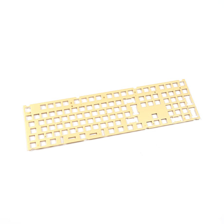 Keychron V6 Keyboard ISO Layout Brass Plate