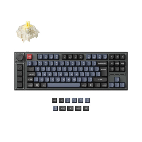 Lemokey L3 QMK Wireless Custom Mechanical Keyboard Gateron Jupiter Banana Version UK ISO Layout Keyboard