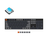 keychron k5 wired wireless low profile mechanical keyboard rgb backlight gateron mechanical switch blue mac and windows