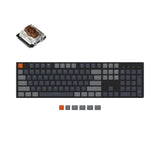 keychron k5 wired wireless low profile mechanical keyboard rgb backlight gateron mechanical switch brown mac and windows