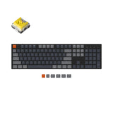 keychron k5 wired wireless low profile mechanical keyboard rgb backlight gateron optical switch banana mac and windows