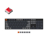 keychron k5 wired wireless low profile mechanical keyboard rgb backlight gateron optical switch red mac and windows