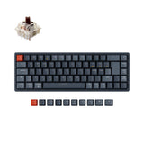 ⁣keychron k6 nordic iso layout wireless mechanical keyboard gateron brown switch rgb backlight for mac windows