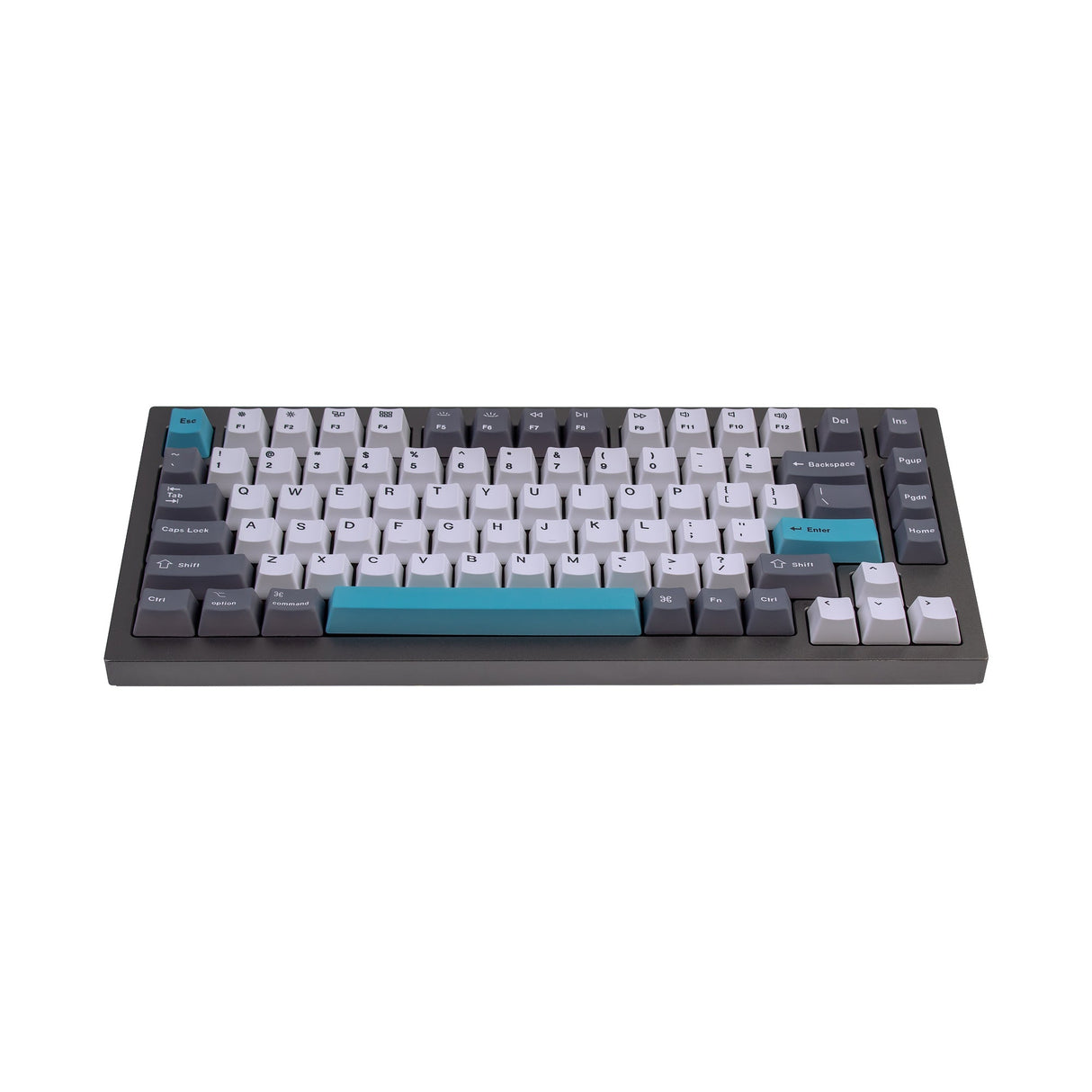 OEM Dye-Sub PBT Keycap Set - Grey White Blue