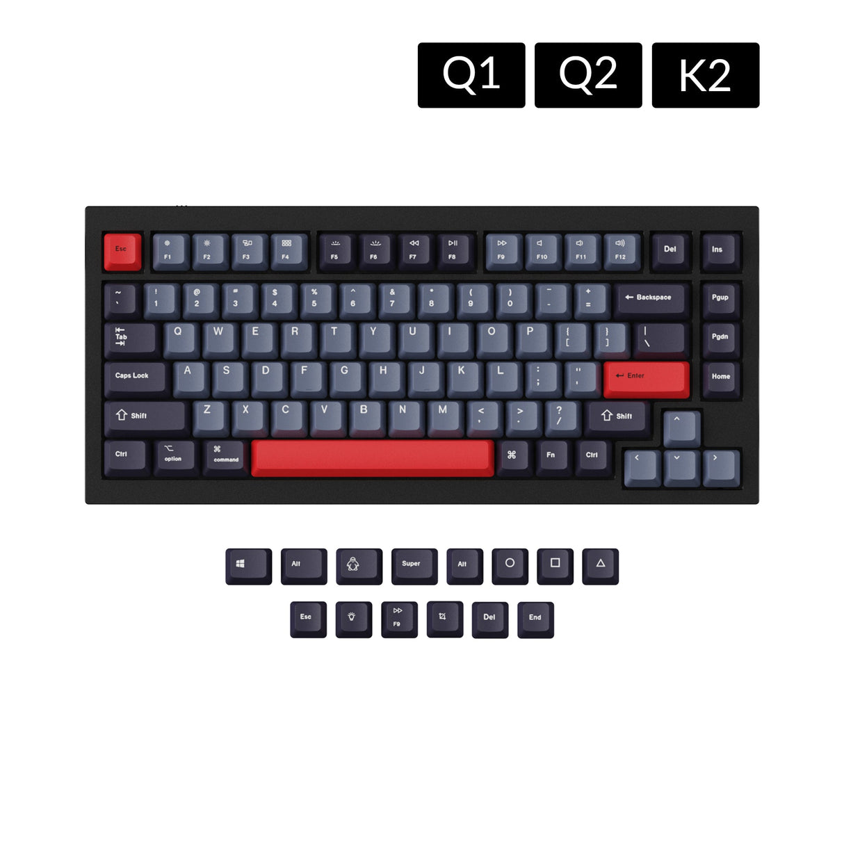 OEM Dye-Sub PBT Keycap Set - Dolch Red