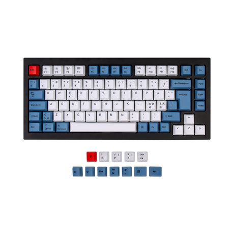 ISO Q1 & Q1 Pro & V1 & K2 & K2 Pro OEM Dye-Sub PBT Keycap Set - Blue