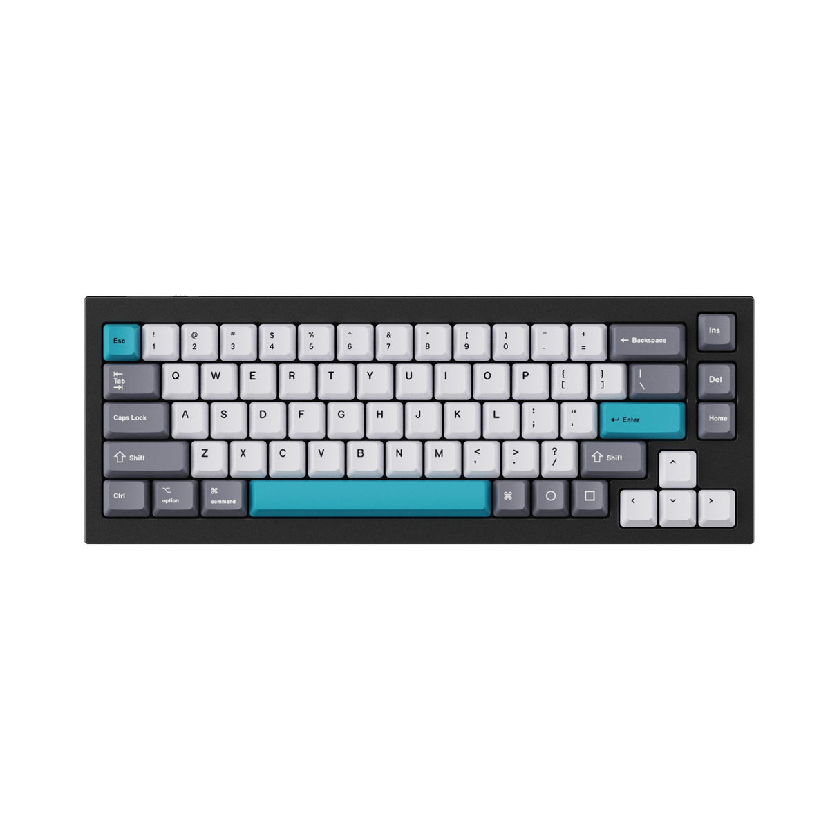 OEM Dye-Sub PBT Keycap Set - Grey White Blue