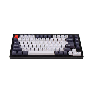 OEM Dye-Sub PBT Keycap Set - Bluish Black White